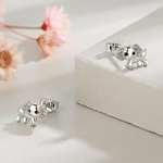 Elephant Silver Studs - NAFALUXE