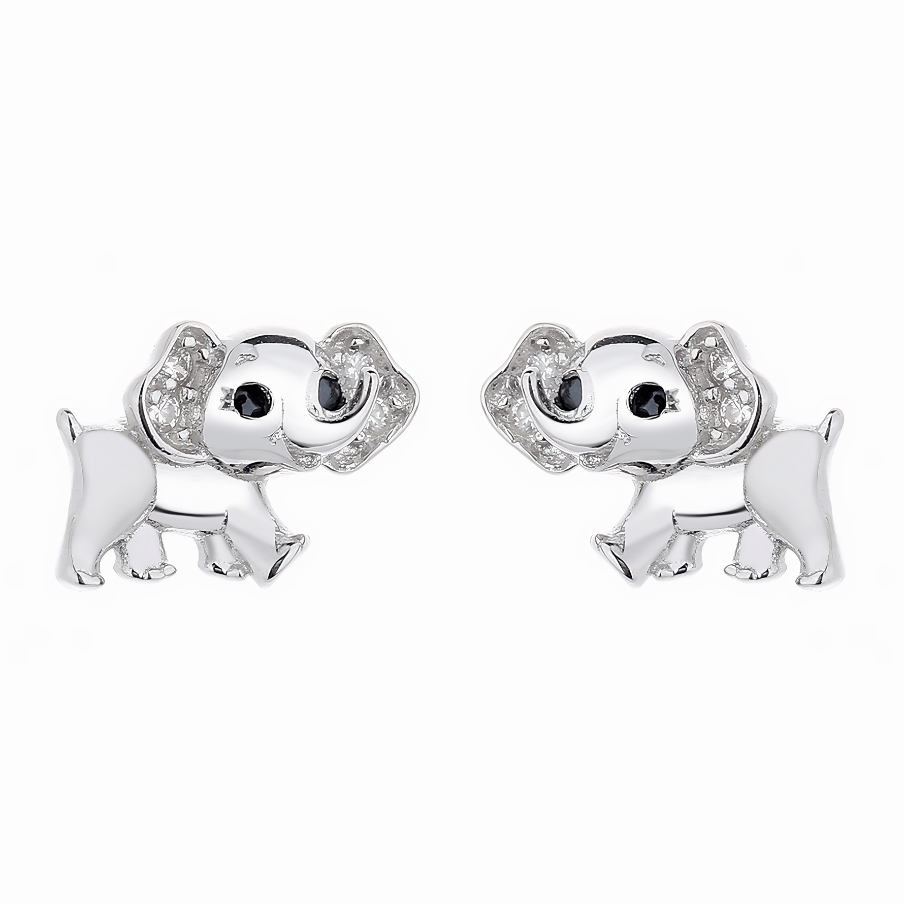 Elephant Silver Studs - NAFALUXE