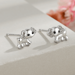 Elephant Silver Studs - NAFALUXE