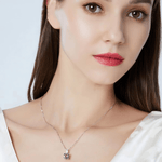 Emerald Cut CZ Pendant Necklace – 925 Sterling Silver - NAFALUXE