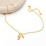 Fish CZ Pendant Necklace – 925 Sterling Silver - NAFALUXE