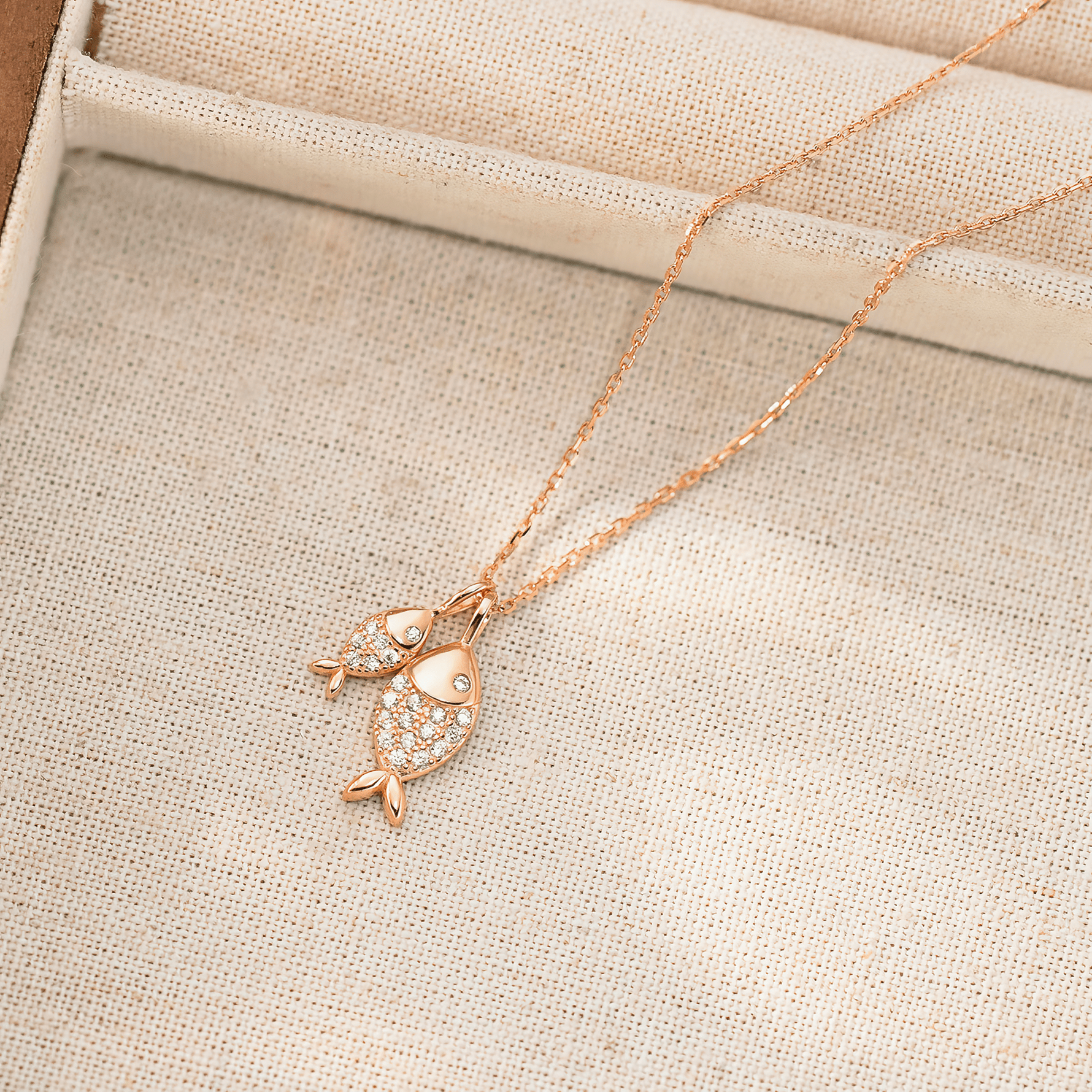 Fish CZ Pendant Necklace – 925 Sterling Silver - NAFALUXE