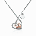 Forever in My Heart Baby Feet Necklace - NAFALUXE
