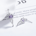 Gemstone Kitty Drop Earrings - NAFALUXE