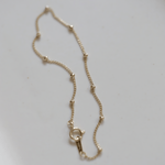 Gold - Plated Dotted Chain Bracelet - NAFALUXE