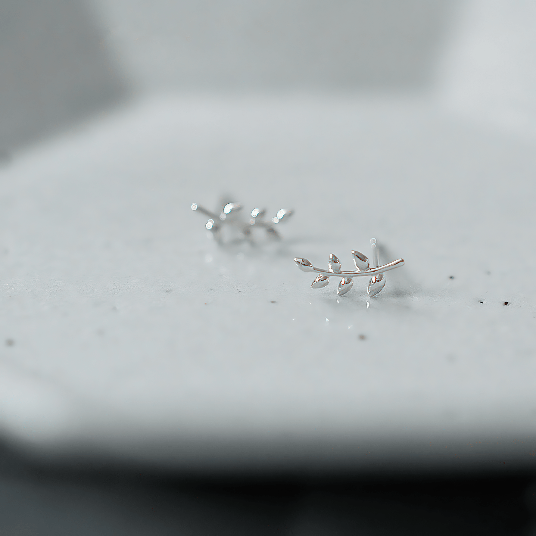 Gold Plated Leaf Climber Earrings – Nature Inspired Design - NAFALUXE