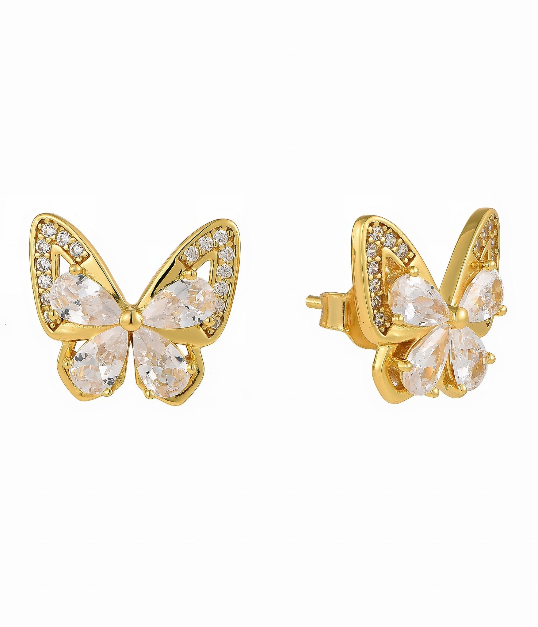 Golden Butterfly Sparkle Jewelry Set - NAFALUXE
