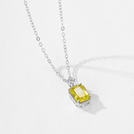 Golden Glow Yellow Gemstone Pendant Necklace - NAFALUXE