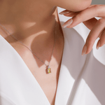 Golden Glow Yellow Gemstone Pendant Necklace - NAFALUXE