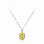 Golden Glow Yellow Gemstone Pendant Necklace - NAFALUXE