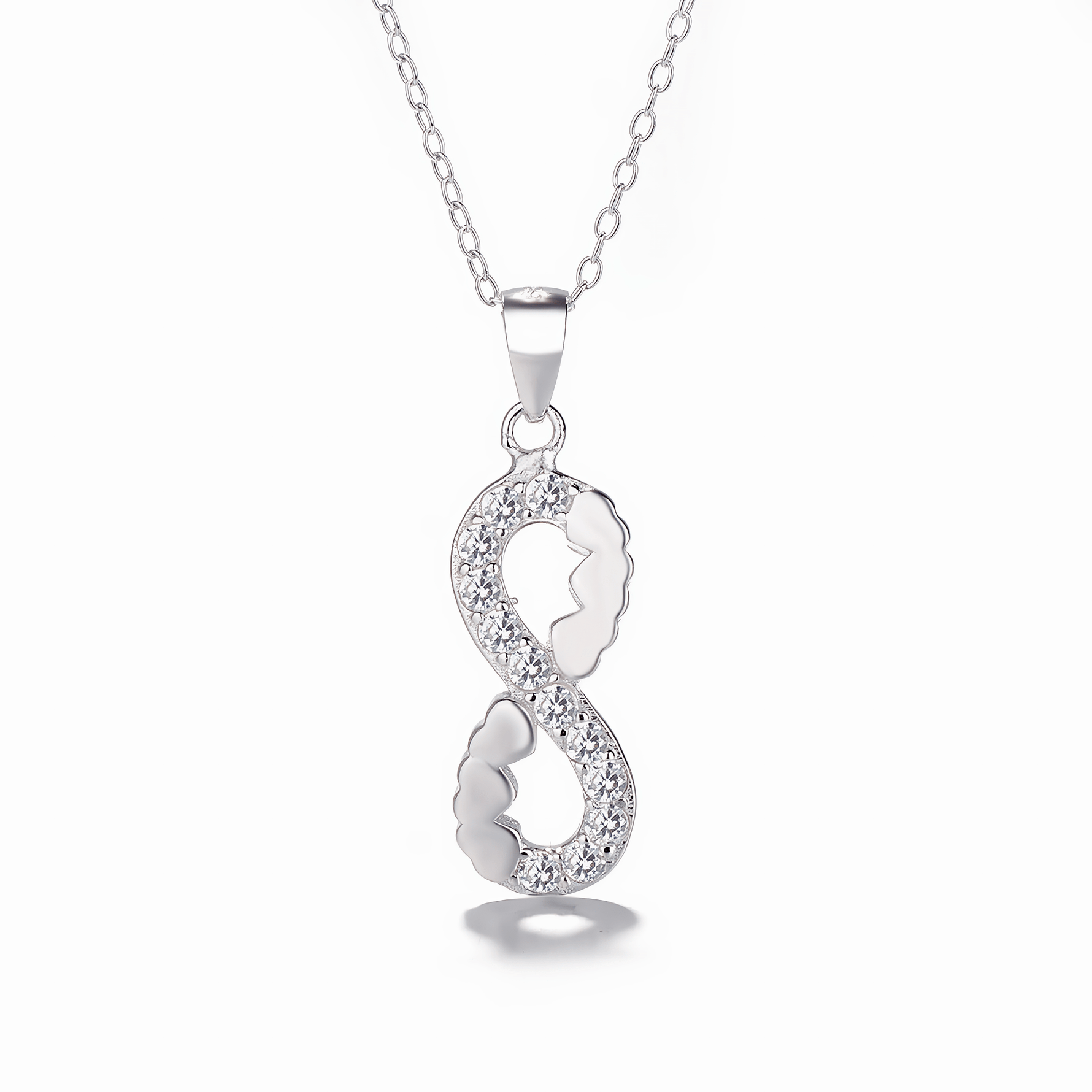 Infinity Dragon Jewelry Set – Necklace and Earrings with Sparkling Zirconia - NAFALUXE