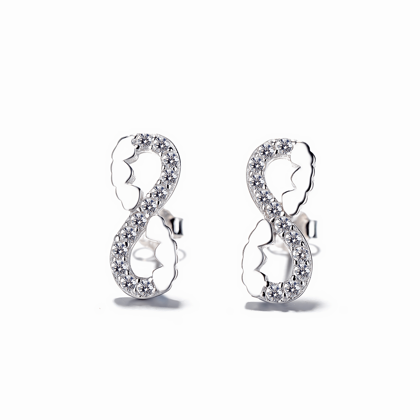 Infinity Dragon Jewelry Set – Necklace and Earrings with Sparkling Zirconia - NAFALUXE