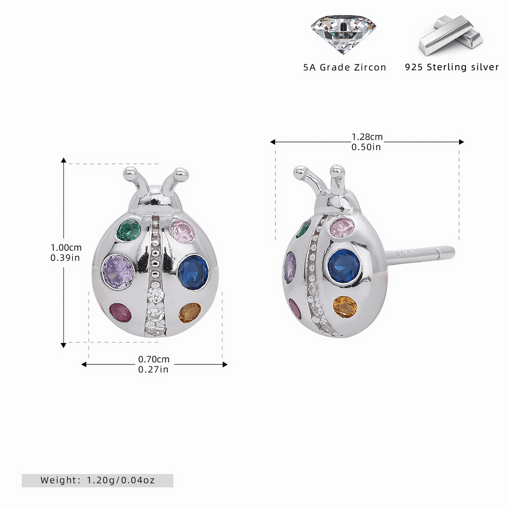 Lucky Ladybug Earrings - NAFALUXE
