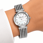 Mathey-Tissot Allure D539AI – Swiss Made Women's Quartz Watch, 28mm, Silver-Tone Stainless Steel, White Dial, Sapphire Crystal - NAFALUXE