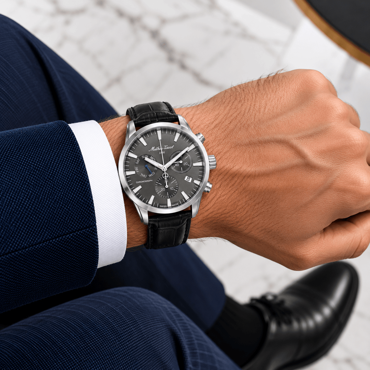 Mathey-Tissot Ares Chrono H197CHALS – Men's Swiss Made Chronograph Watch - NAFALUXE