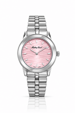 Mathey-Tissot Artemis D10860APK – Women's Swiss Made Quartz Watch | Pink Dial | Silver Stainless Steel - NAFALUXE