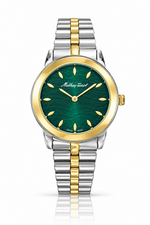Mathey-Tissot Artemis D10860BYV – Women's Swiss Made Quartz Watch | Green Dial | Two-Tone Silver & Yellow Gold - NAFALUXE