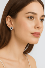 Midnight Halo Studs - NAFALUXE