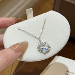 Moonlit Butterfly Floral Necklace - NAFALUXE