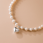 Pearl Romance Heart Charm Bracelet - NAFALUXE