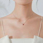 Pink Wings Butterfly Gemstone Necklace - NAFALUXE