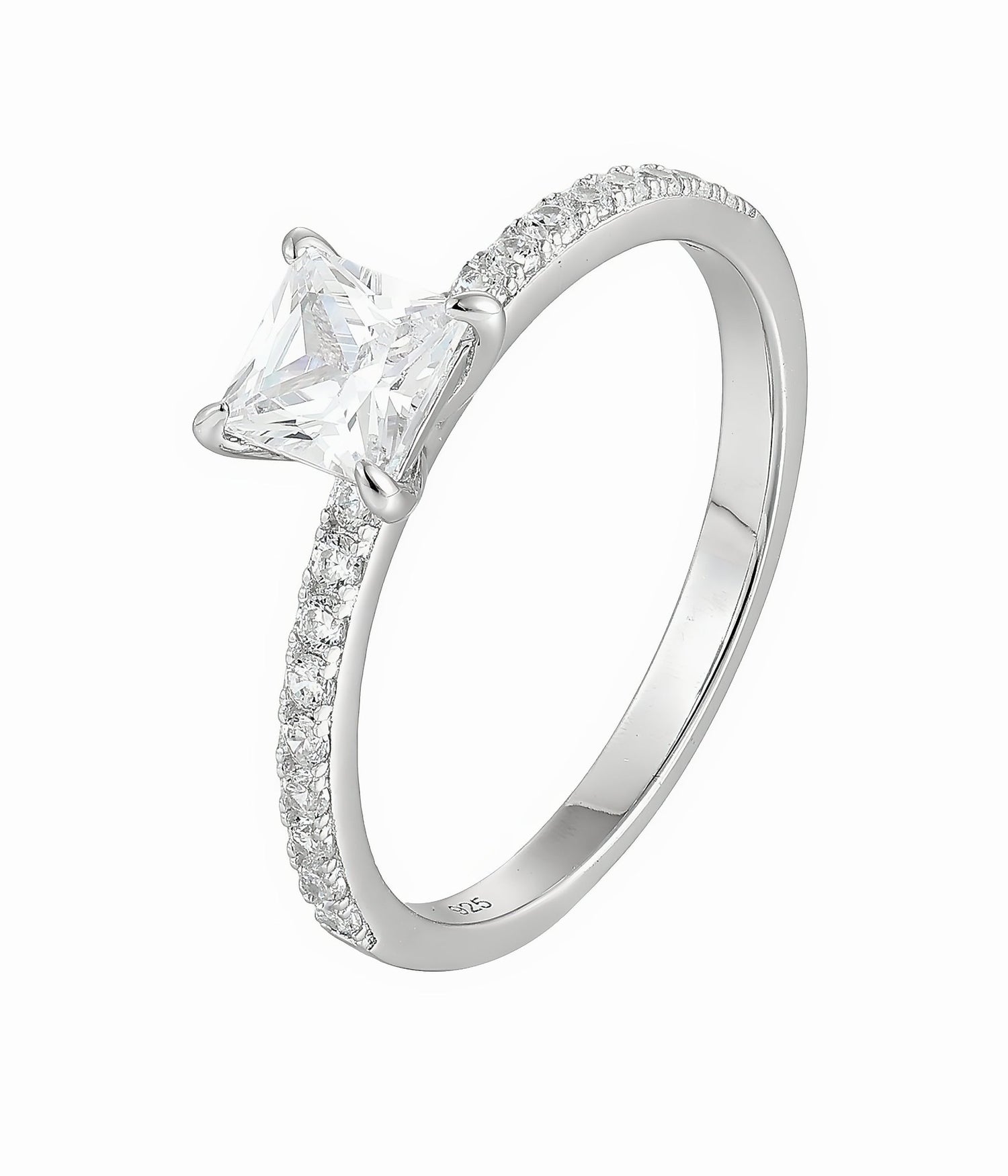 Princess Cut Solitaire Ring - NAFALUXE