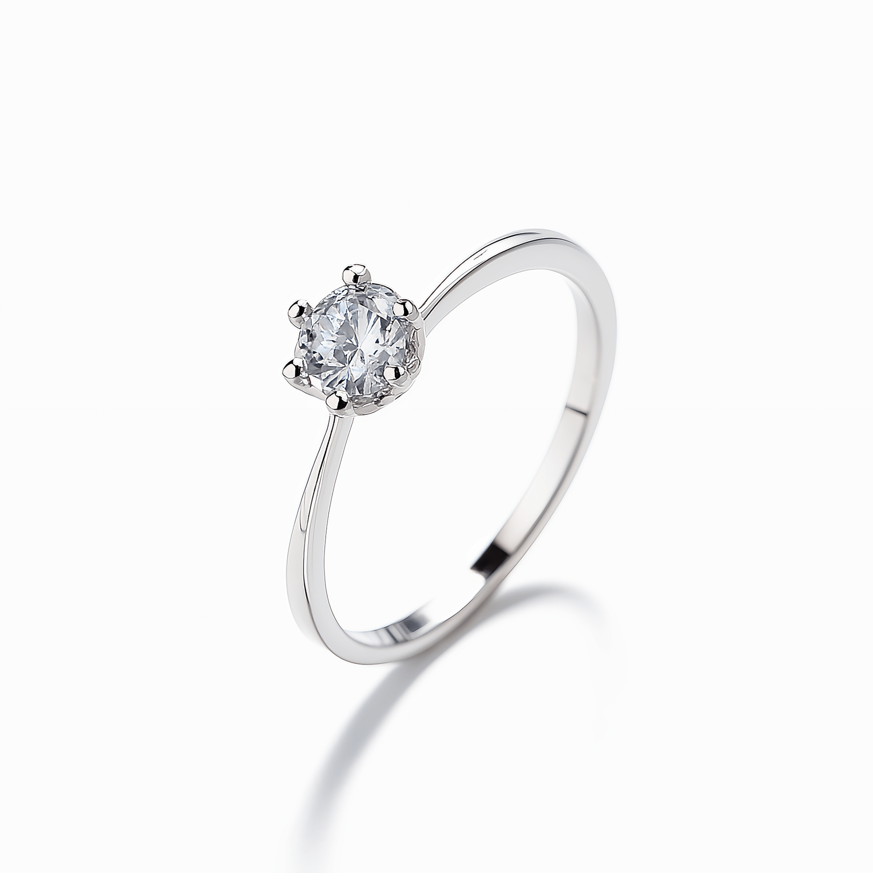 Pure Promise Solitaire Ring in Sterling Silver - NAFALUXE