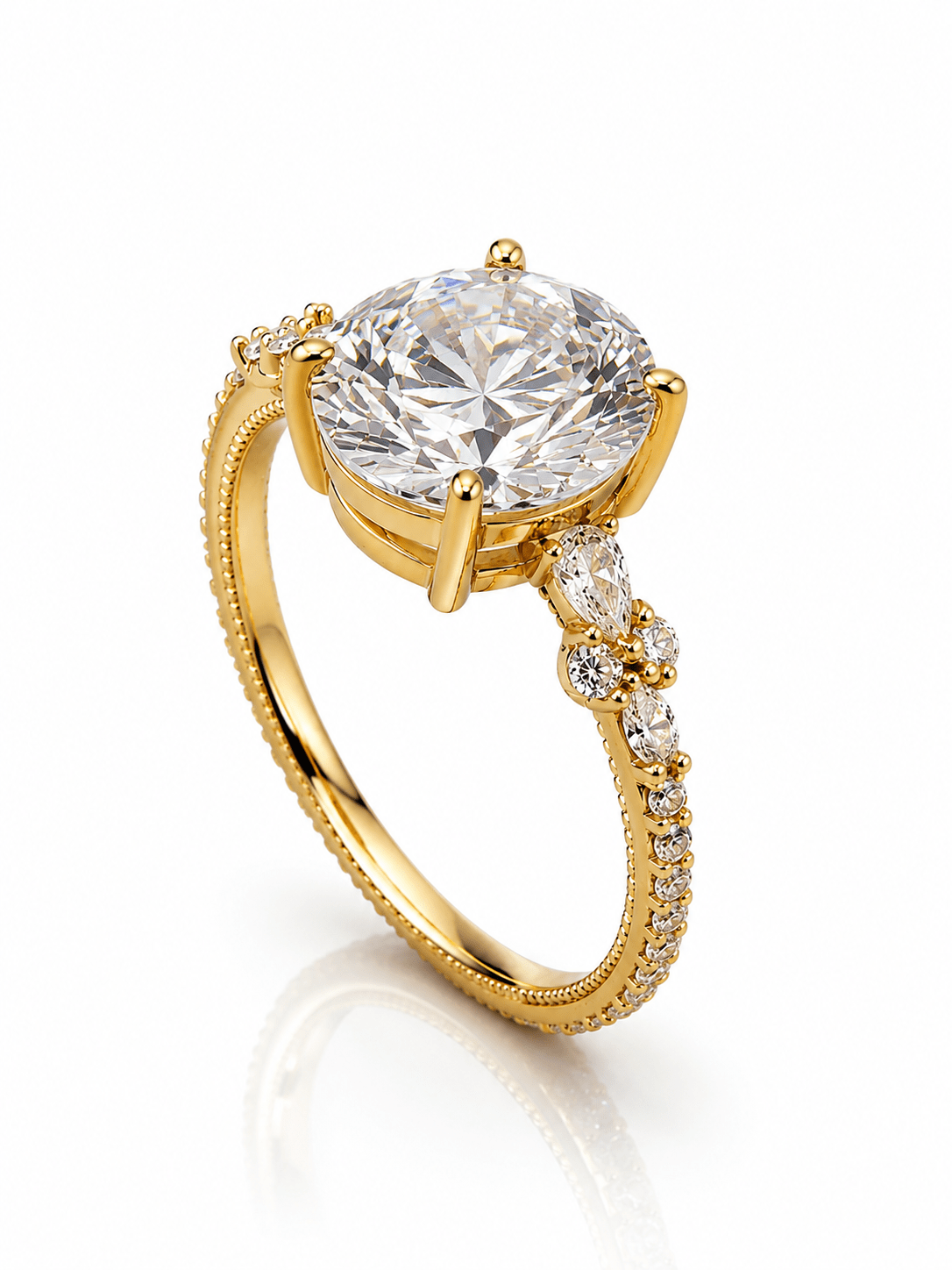Radiant Oval Halo Ring - NAFALUXE