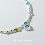 Rainbow Heart Charm Bracelet - NAFALUXE