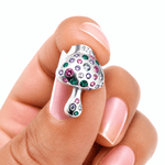 Rainbow Mushroom Stud Earrings - NAFALUXE