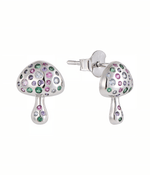 Rainbow Mushroom Stud Earrings - NAFALUXE