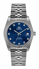 Richelieu Automatic Blue Dial Diamond Watch 31mm – Swiss Made - NAFALUXE