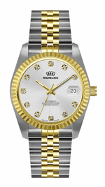 Richelieu Automatic Two - Tone Silver & Gold Watch 31mm – Swiss Made - NAFALUXE