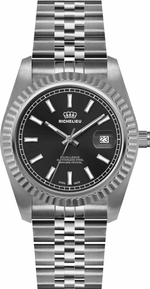 Richelieu Excellence 41mm Black Dial Stainless Steel Swiss Made Watch – 25R41.03.941 - NAFALUXE