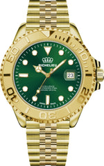Richelieu Excellence Automatic Watch 43mm Green Dial Gold Tone Stainless Steel 316L – Swiss Made - NAFALUXE
