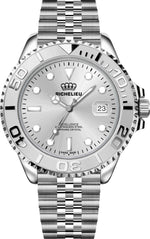 Richelieu Excellence Automatic Watch 43mm Silver Dial Stainless Steel 316L – Swiss Made - NAFALUXE