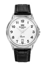 Richelieu Gents Quartz Watch 42mm White Dial Leather Strap – Swiss Made - NAFALUXE