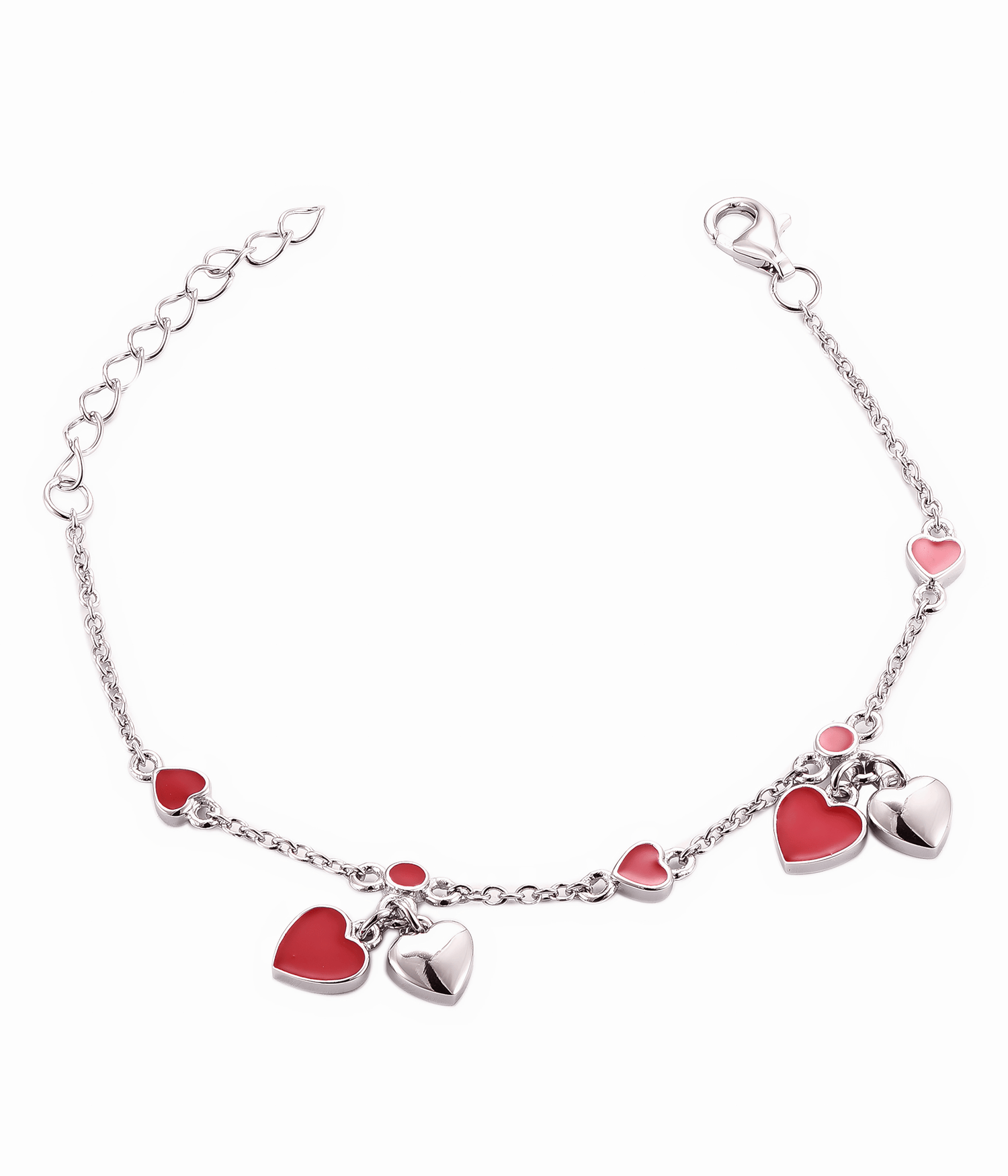 Romantic Heart Charm Bracelet - NAFALUXE