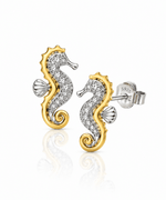 Seahorse Stud Earrings - NAFALUXE