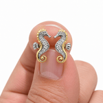 Seahorse Stud Earrings - NAFALUXE