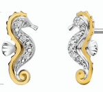 Seahorse Stud Earrings - NAFALUXE