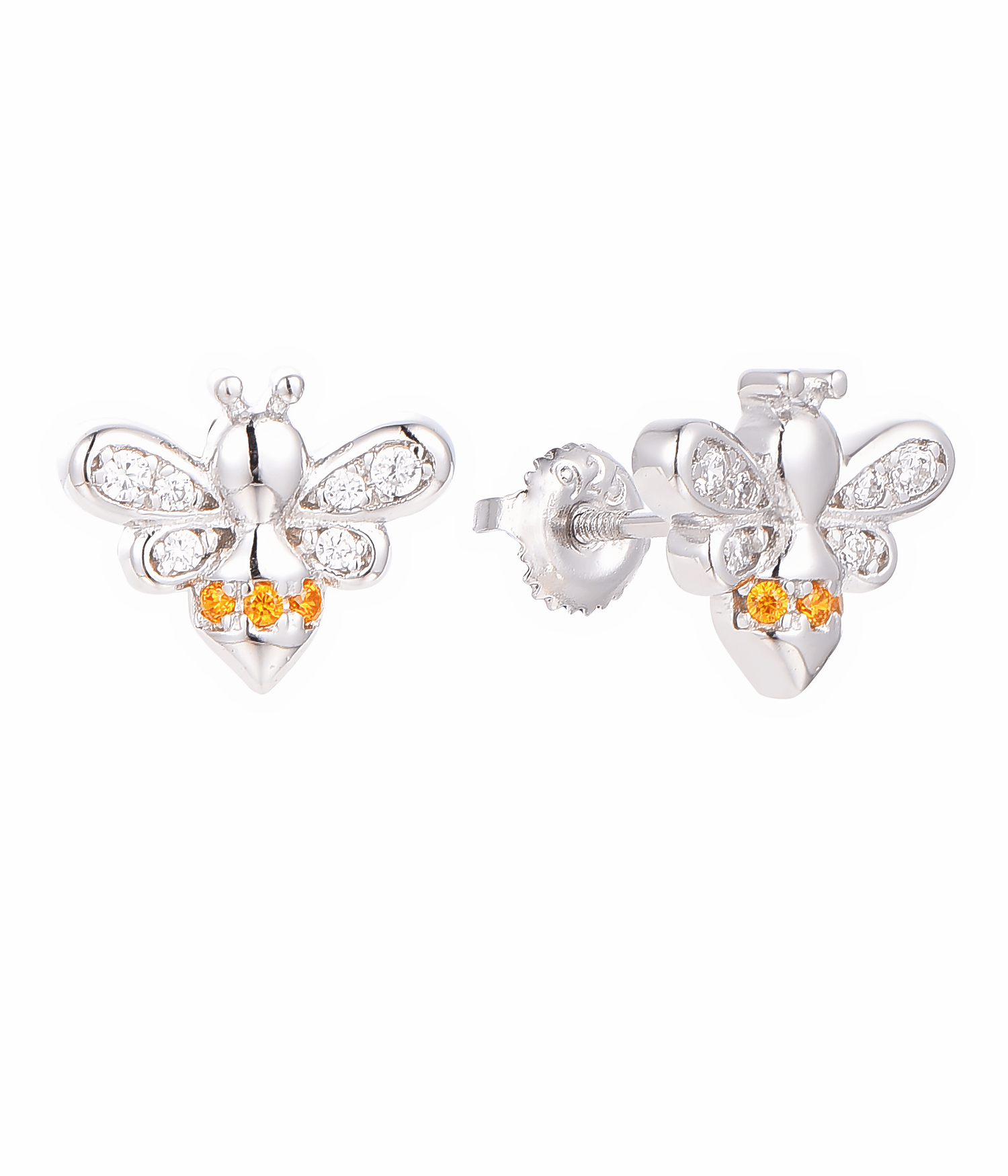 Sparkling Bee Stud Earrings - NAFALUXE