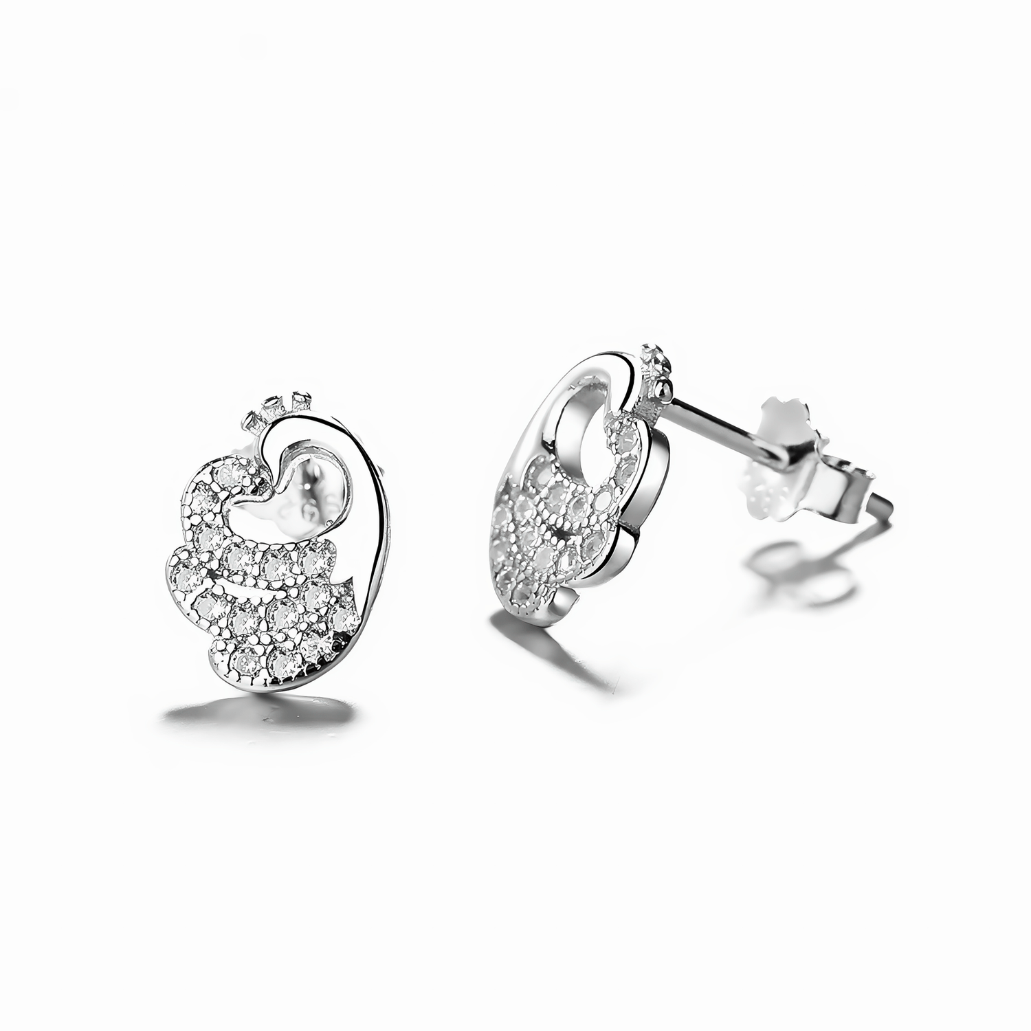 Sparkling Embrace Stud Earrings - NAFALUXE
