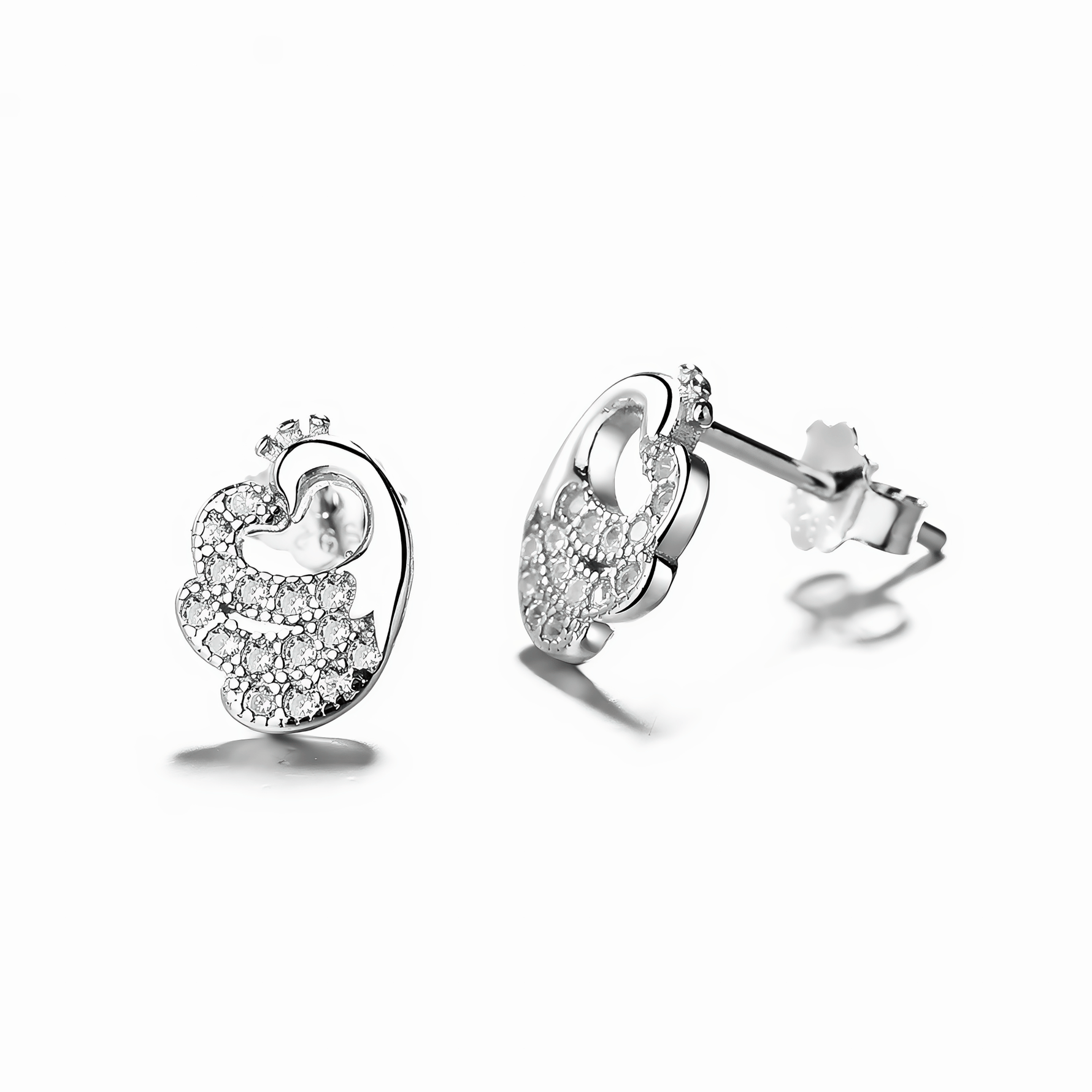 Sparkling Embrace Stud Earrings - NAFALUXE