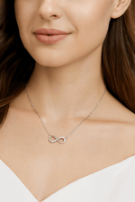 Sparkling Infinity Symbol Necklace - NAFALUXE