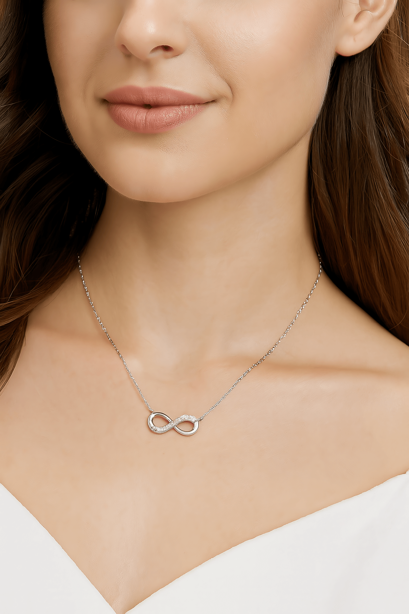Sparkling Infinity Symbol Necklace - NAFALUXE