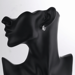Sterling Silver 925 Hoop Earrings – Trio Color AAA Cubic Zirconia - NAFALUXE