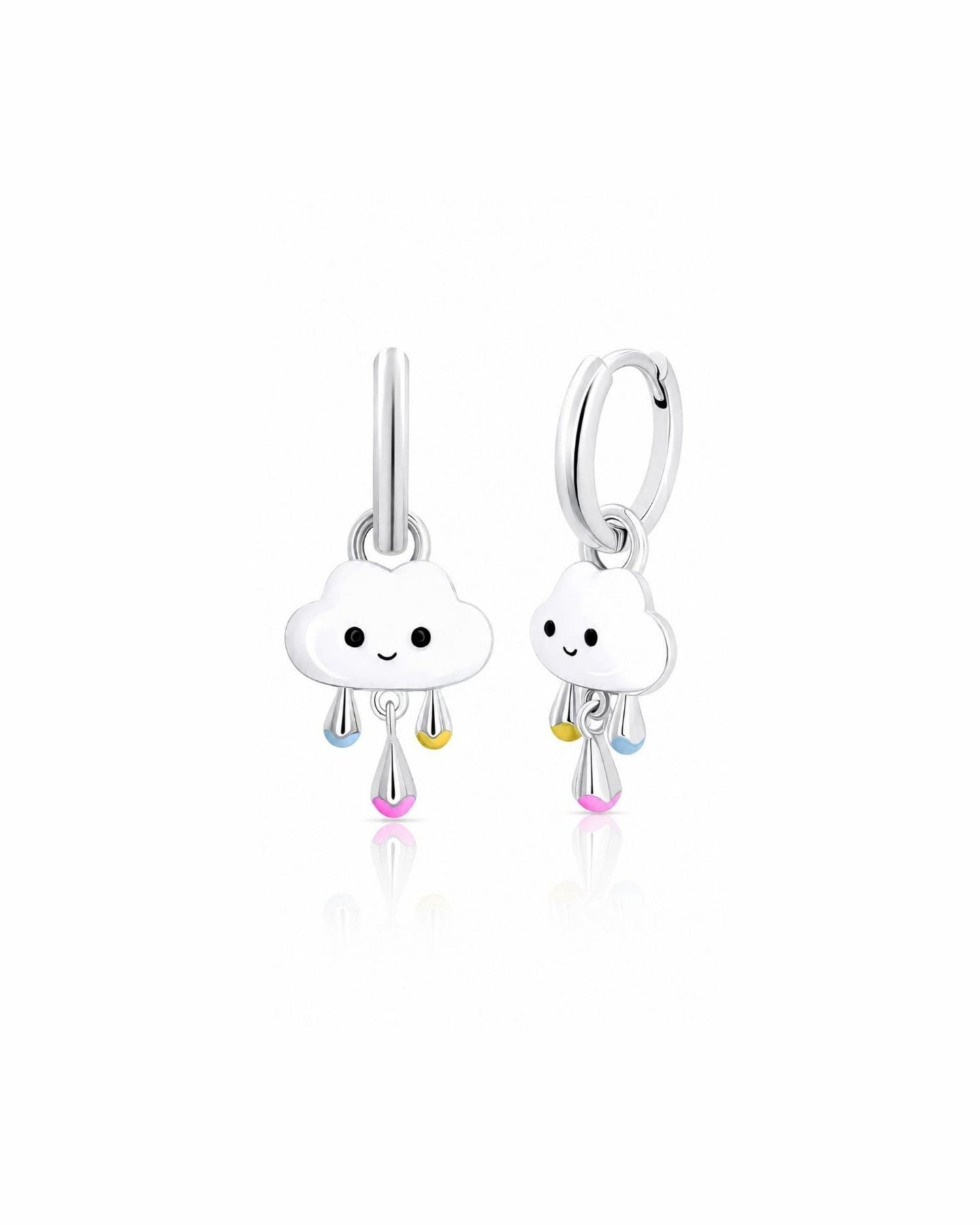 Sterling Silver 925 with Enamel & Pink CZ - NAFALUXE
