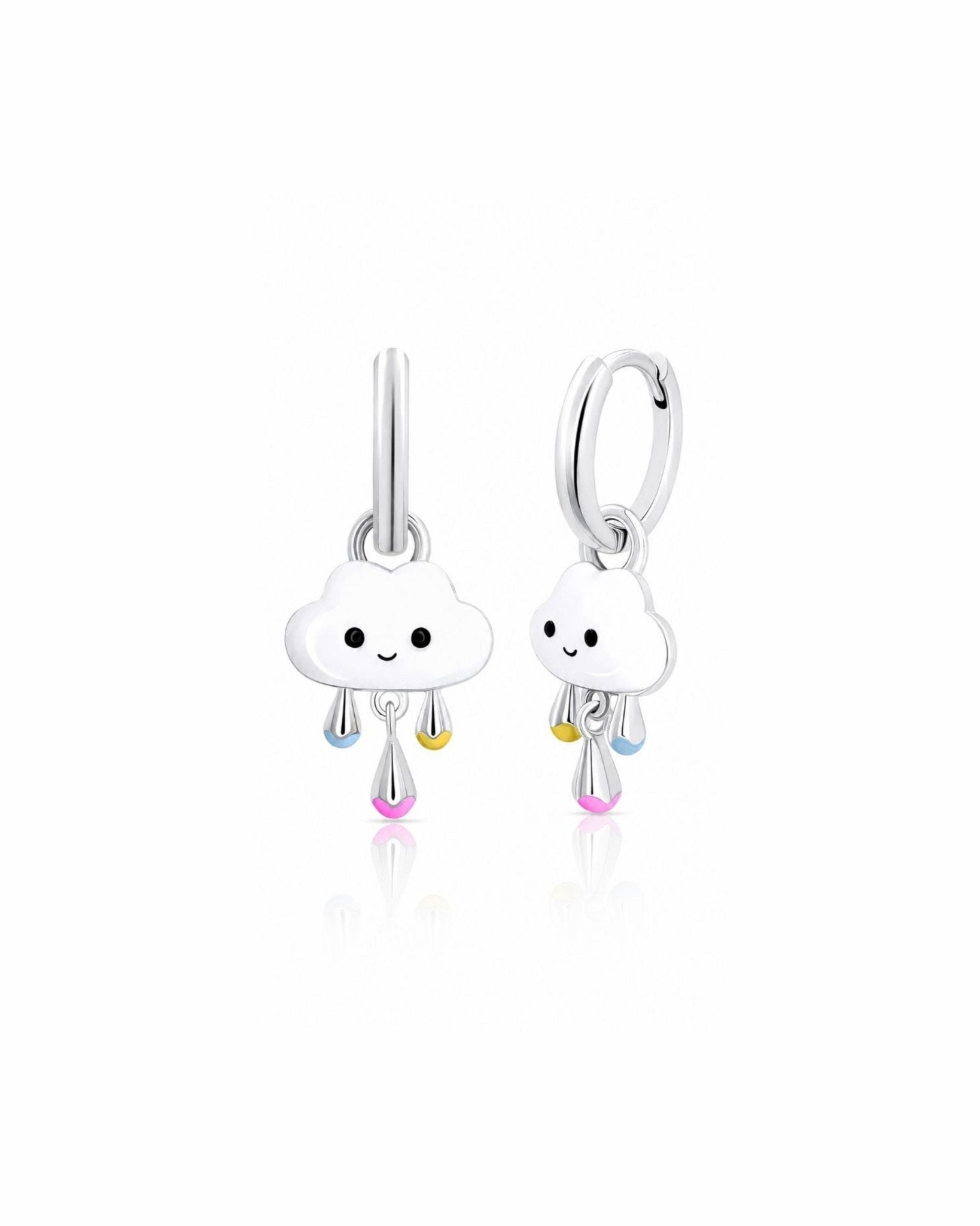 Sterling Silver 925 with Enamel & Pink CZ - NAFALUXE