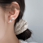 Title: Bunny & Blossom Kids Stud Earrings – 925 Sterling Silver - NAFALUXE
